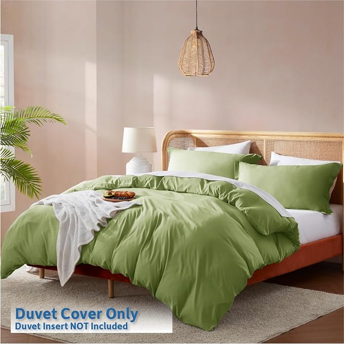 Nestl Calla Green Duvet Cover Queen Size - Image 2