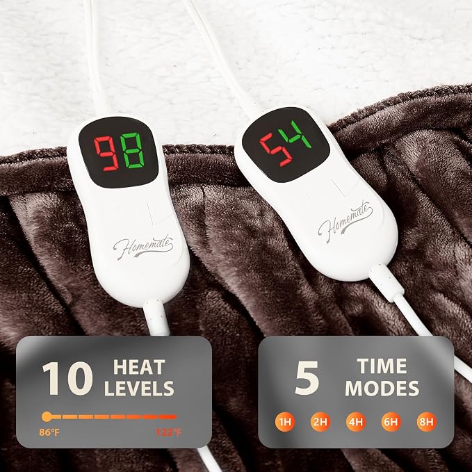Homemate Electric Heated Blanket King - Image 4