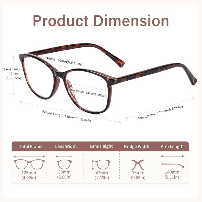 Madison Avenue Blue Light Blocking Glasses Anti Eyestrain UV Glare Blue Light - Image 5