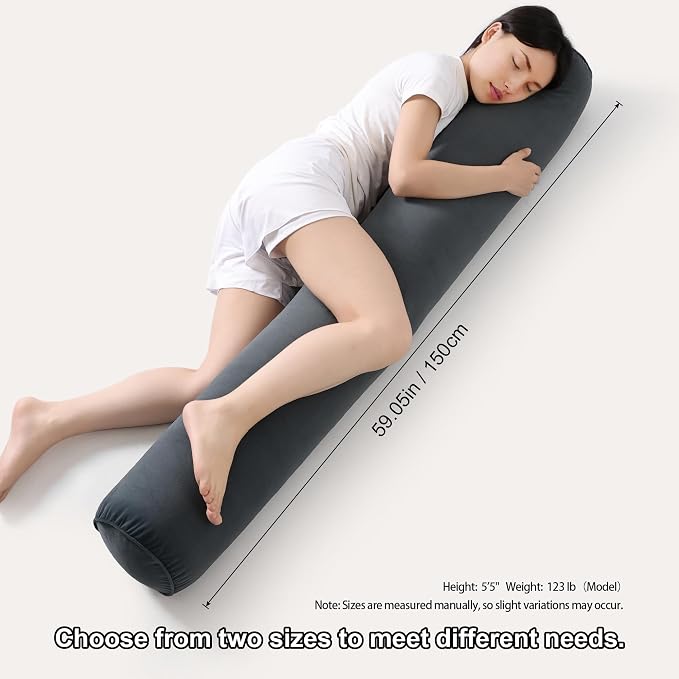 Body Pillow for Adults, Long Round Pillow, Big Cylindrical Pillow, Large Full - Image 3