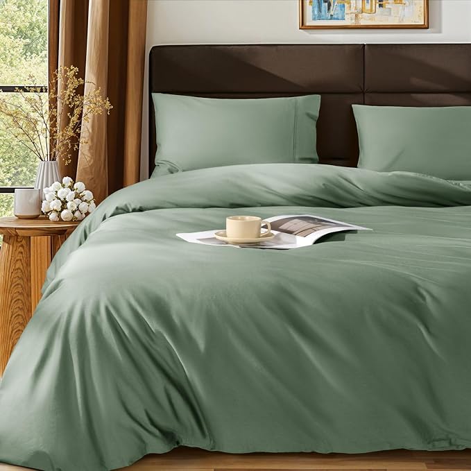 SONORO KATE 100% Egyptian Cotton Duvet Cover King Size, 1000 Thread Count by SONOROKATE