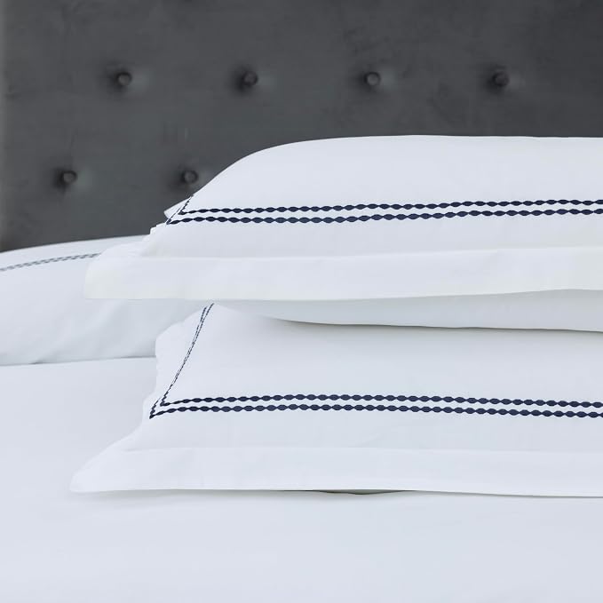 Dreamology White Duvet Cover Luxury Hotel Quality Bedding Set 100% Cotton - Image 5