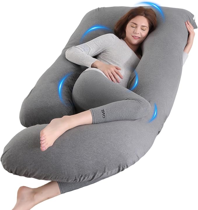 U-Shaped Pregnancy Pillow for Sleeping, Full Body Support for Back, HIPS & by Unknown