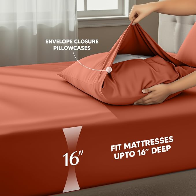 Utopia Bedding Full Size Sheet Set – 4 Piece Bed Sheets, Soft and Breathable - Image 4