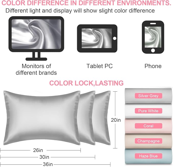 Silk Pillow Cases Queen Size - Image 7