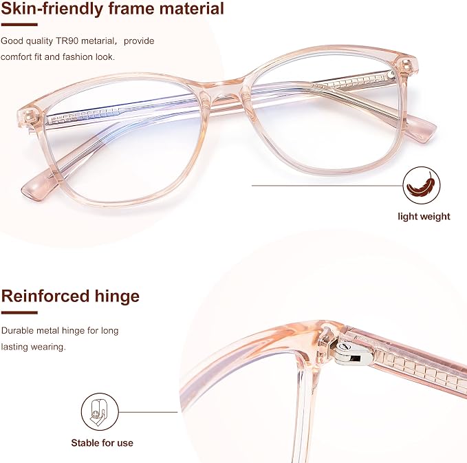 Madison Avenue Blue Light Blocking Glasses Anti Eyestrain UV Glare Blue Light - Image 3