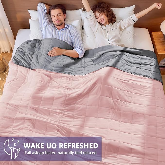 King Size Weighted Blanket for Adults Cooling Heavy Blanket for Sleeping - Image 5