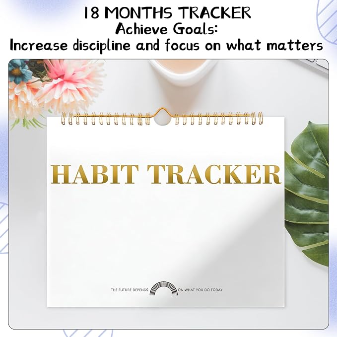 Thboxes Writable Habit Tracker Calendar, Undated 18 Months Daily, Monthly Habit - Image 7
