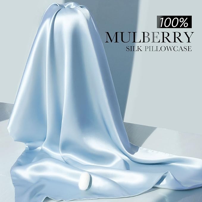 100% Mulberry Silk Pillowcase for Hair and Skin, 22 Momme Pure Natural Silk - Image 4