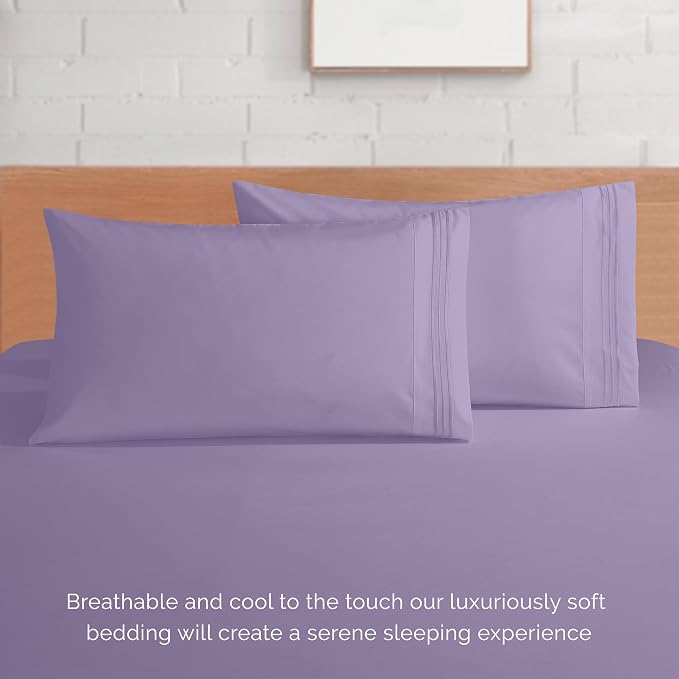 Elegant Comfort Luxurious 1500 Premium Hotel Quality Microfiber 4-Piece Sheet - Image 7