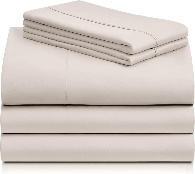 LuxClub 5 PC Sheet Set Bed Sheets Deep Pockets 16" Eco Friendly Wrinkle Free - Image 8