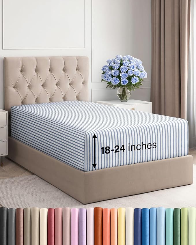 Extra Deep Twin Fitted Sheet by CGKUnlimited