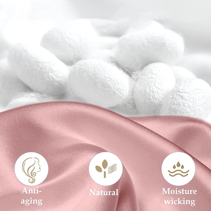 INSSL Silk Pillowcase for Women, Mulberry Silk Pillowcase for Hair and Skin and - Image 4