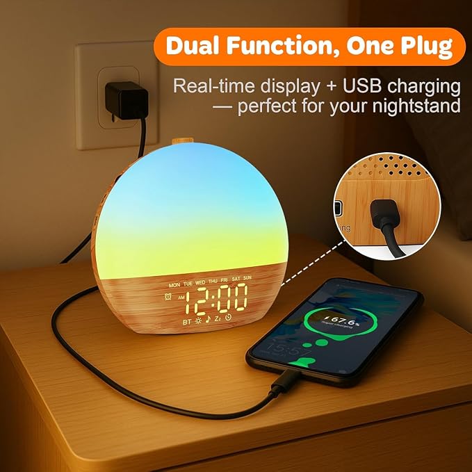 Sunrise Alarm Clock with Sound Machine - Image 9