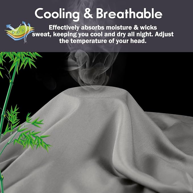 Pillowcases Standard Size 2 Pack, Cooling Viscose Pillow Cases - Image 3