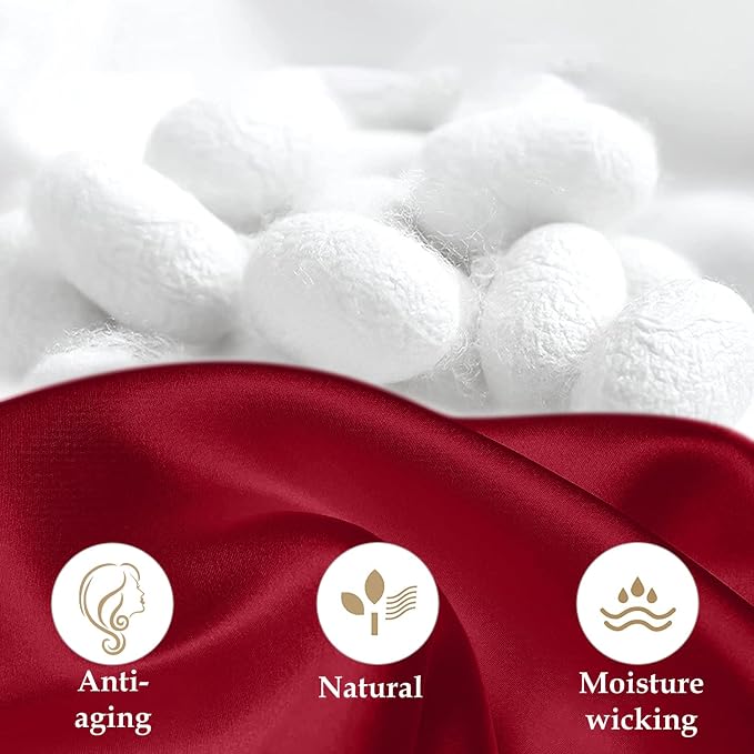 INSSL Silk Pillowcase for Women, Mulberry SIL Pillowcase for Hair and Skin and - Image 4