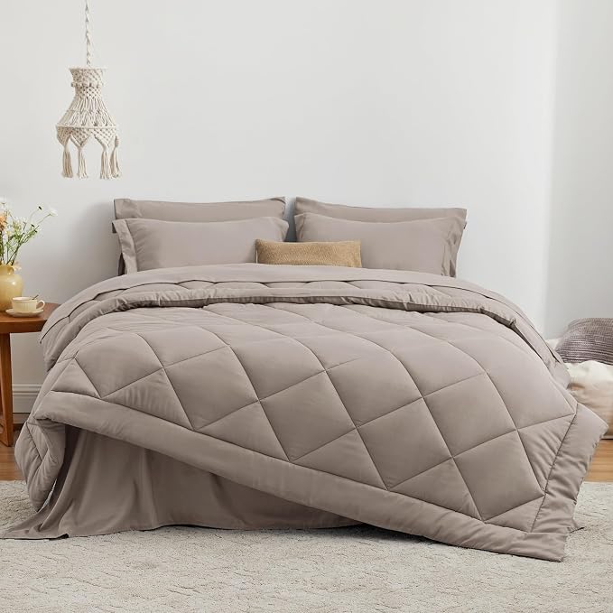 Love's cabin Full Comforter Set Burlwood, 7 Pieces Full Bed in a Bag, All - Image 2