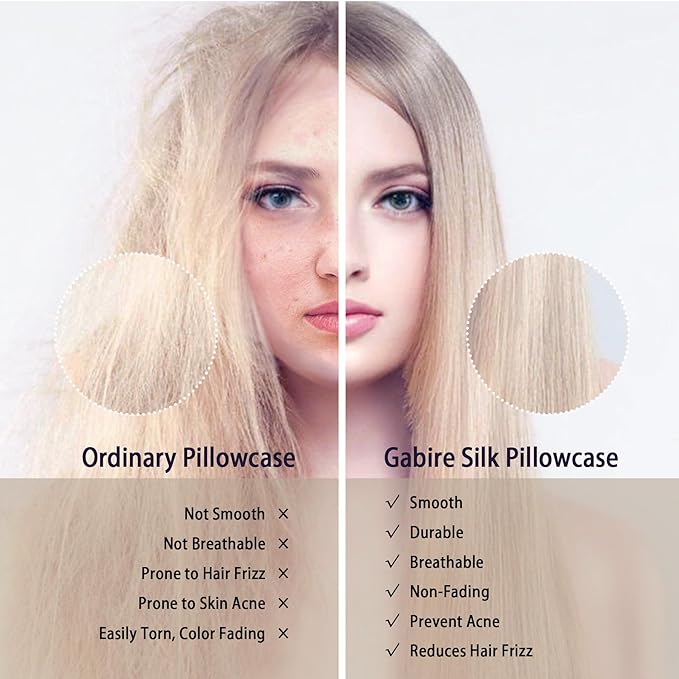 Gabire Mulberry Silk Queen Size Pillow Cases - Image 3