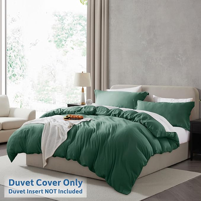 Nestl Dark Green Duvet Cover Full Size - Image 2
