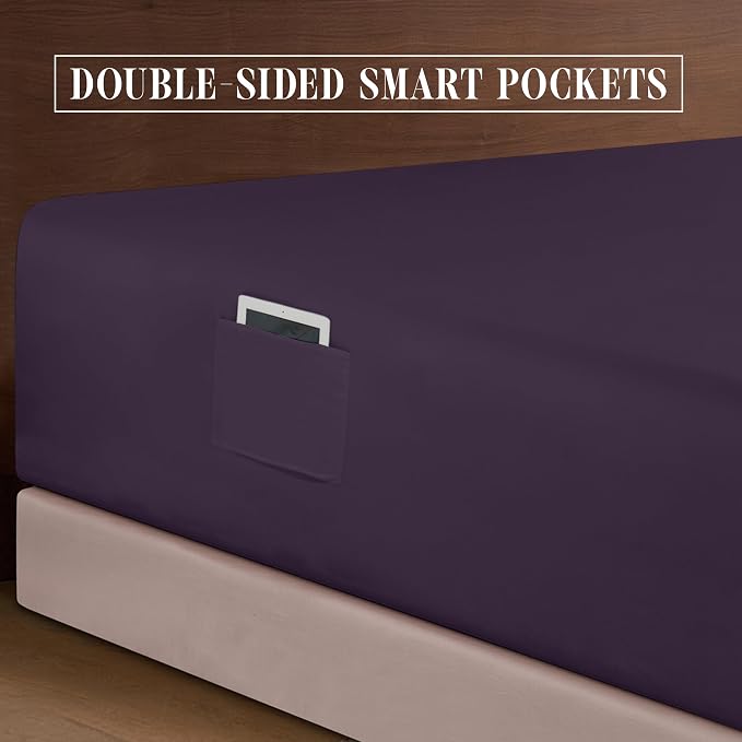 Elegant Comfort Luxurious 1500 Premium Hotel Quality Microfiber 4-Piece Sheet - Image 5