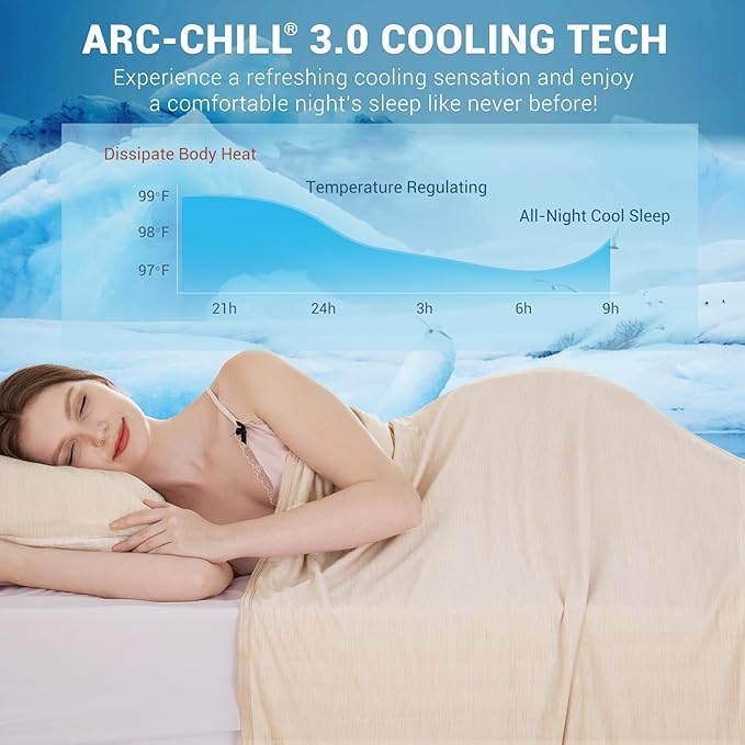 Elegear Revolutionary Cooling Blanket Twin, Absorbs Heat to Keep Body Cool - Image 2