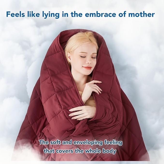 Topcee Weighted Blanket for Adults Queen Size Soft Cooling Heavy Blanket - Image 4
