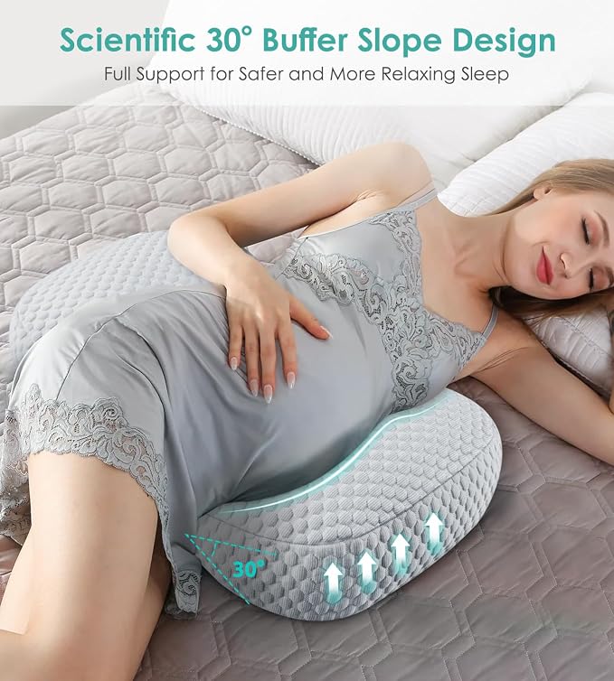 Pregnancy Pillow Cooling for Sleeping, Detachable and Adjustable Double-Sided - Image 3