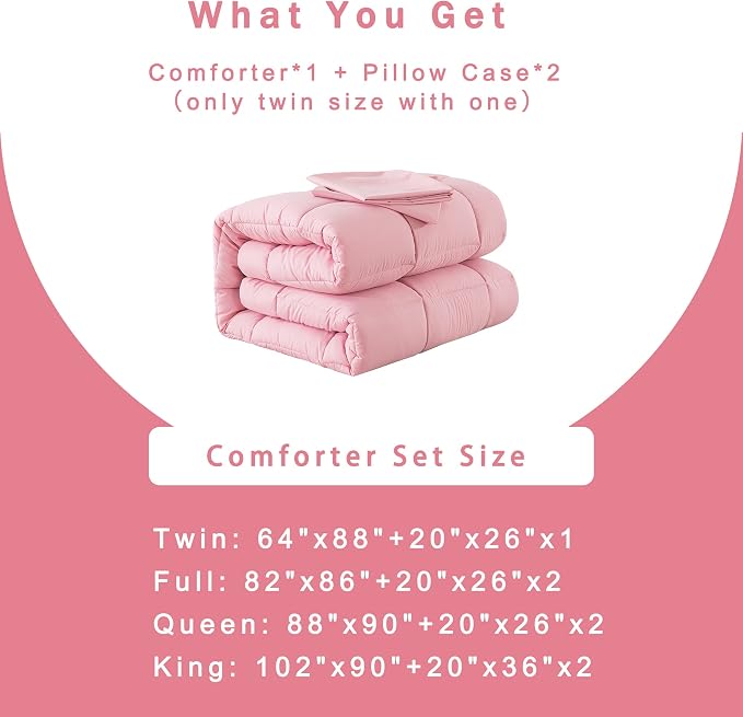 DOWNCOOL King Size Comforter Set -All Season Bedding Comforters Sets - Image 6