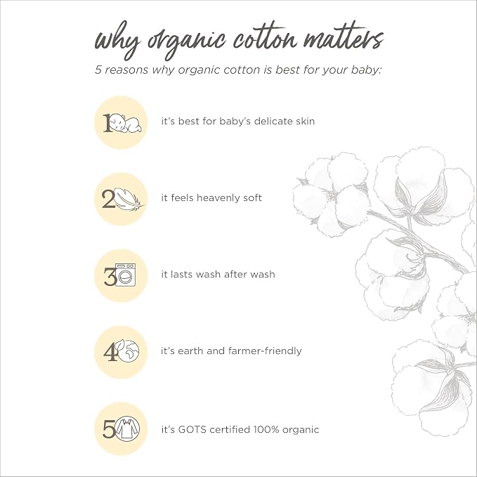 Burt's Bees Baby Essential Organic Cotton Fitted Crib Sheet, Breathable - Image 5