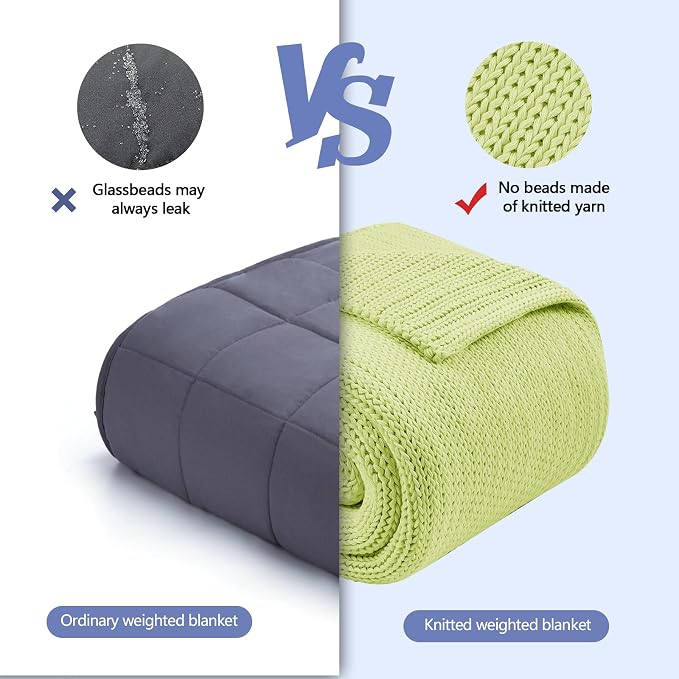 L'AGRATY Knitted Weighted Blanket - Image 2