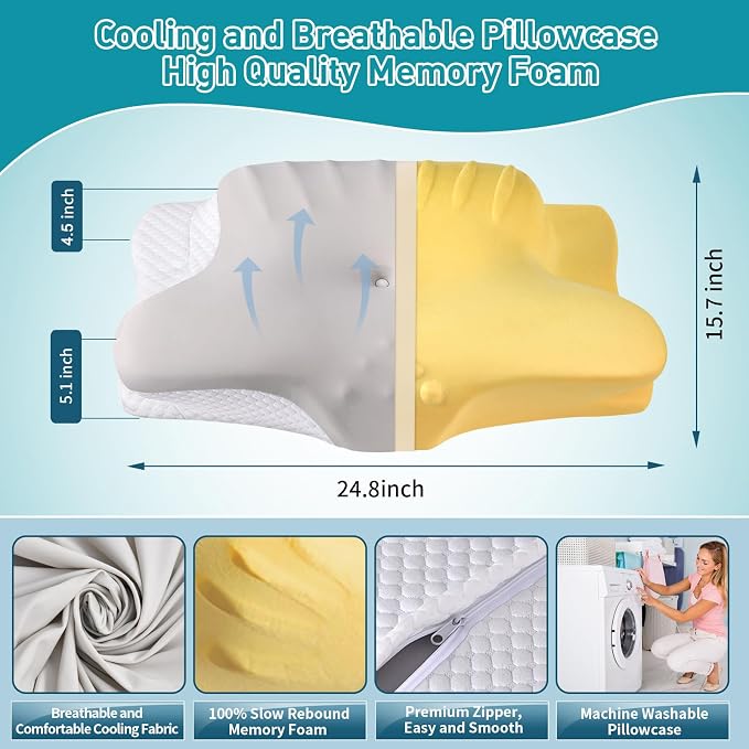 Cervical Neck Pillow for Pain Relief - Image 5