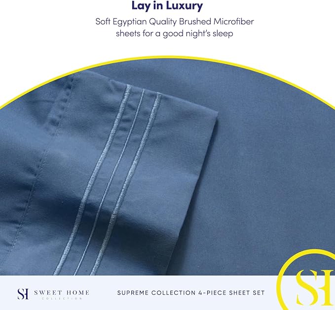 Twin XL Sheets - Breathable Luxury Sheets - 1800 Supreme Collection Extra Soft - Image 6