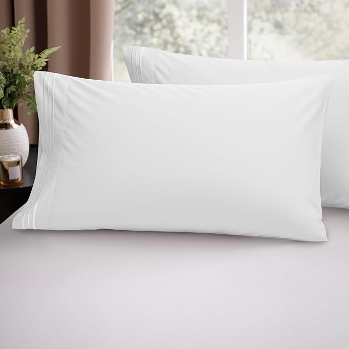 Elegant Comfort Luxury Ultra-Soft 2-Piece Pillowcase Set - Image 2