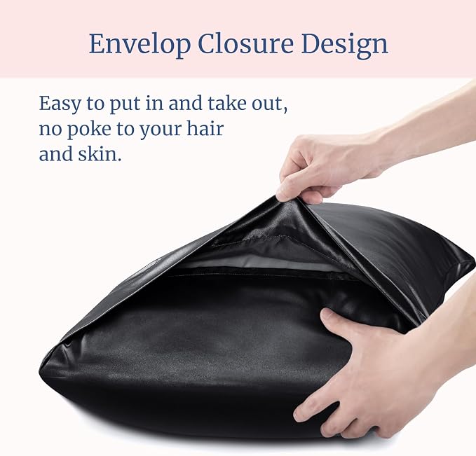 BEDELITE Satin Pillowcase for Hair and Skin, Super Soft and Cooling Similar to - Image 6