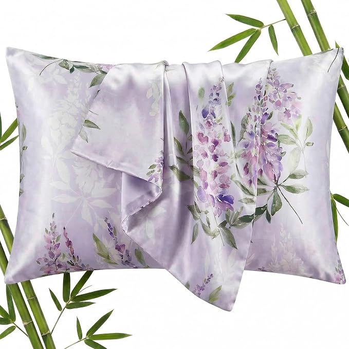 YIYEA 100% Viscose Derived from Bamboo Pillow Cases Set of 2, 600 Thread Count by YIYEA