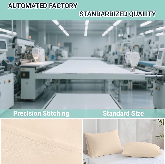 ZPECC Pillow Cases King Size Set of 4, 20x36 Envelope Closure Pillowcases - Image 4