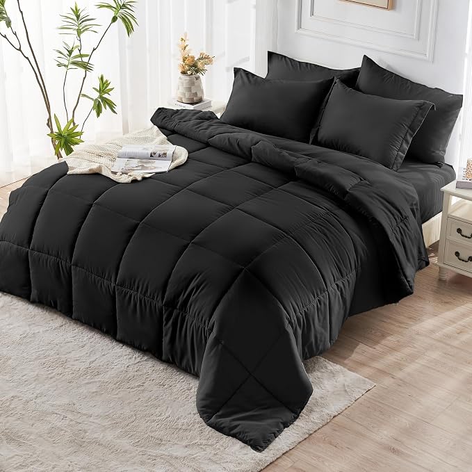 JOLLYVOGUE Queen Comforter Set, Ultra-Soft Bed in a Bag Queen Size 7 Pieces - Image 8