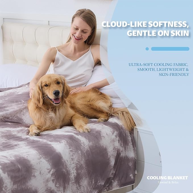 Cooling Blanket Twin Size for Hot Sleepers Ultra Lightweight & Breathable - Image 2