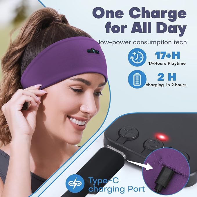 Sleep Headphones Bluetooth Headband - Image 2