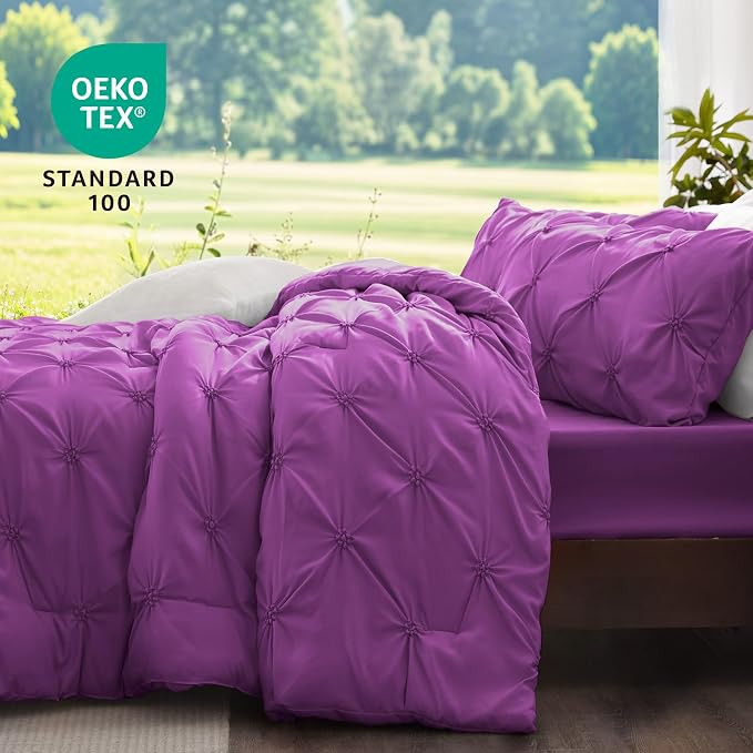 BEDELITE Purple King Size Comforter Set - Image 3
