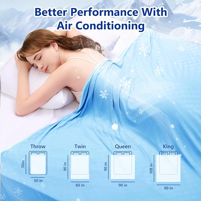Topcee Cooling Blanket Full Size- 60"x90" Summer Cooling Throw Blanket - Image 7