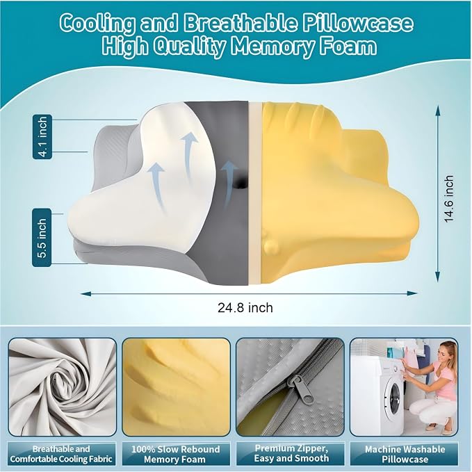 Cervical Pillow for Neck Pain Relief - Image 5