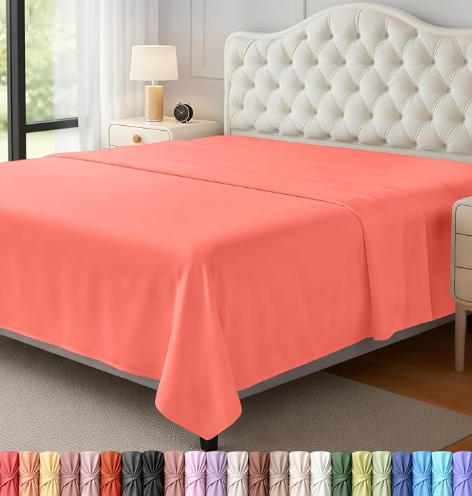 Utopia Bedding Flat Sheet by UTOPIABEDDING