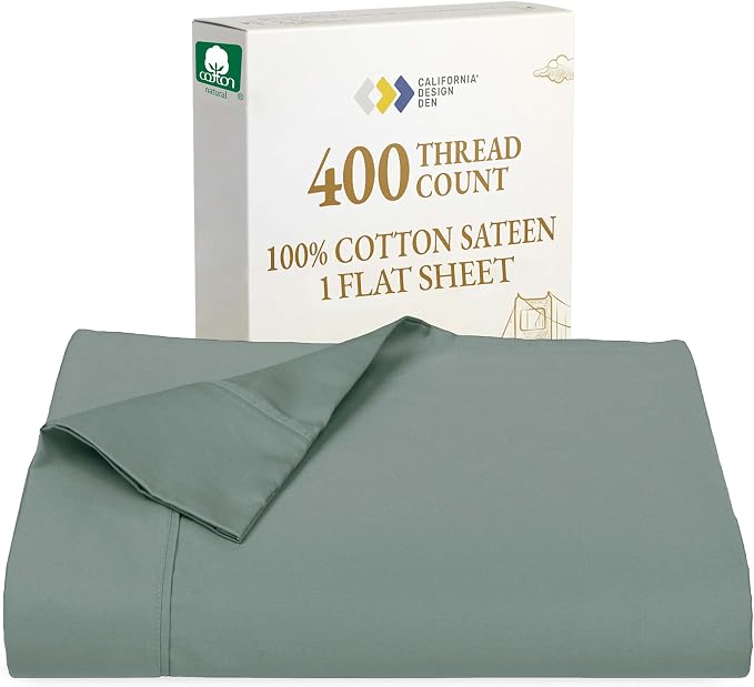California Design Den Queen Size Flat Sheet Only by CaliforniaDesignDen