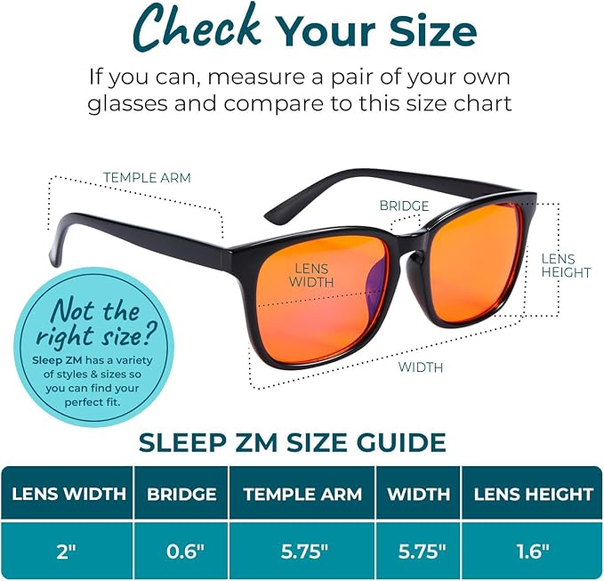 Sleep ZM Blue Light Blocking & Light Sensitivity Glasses - Image 2