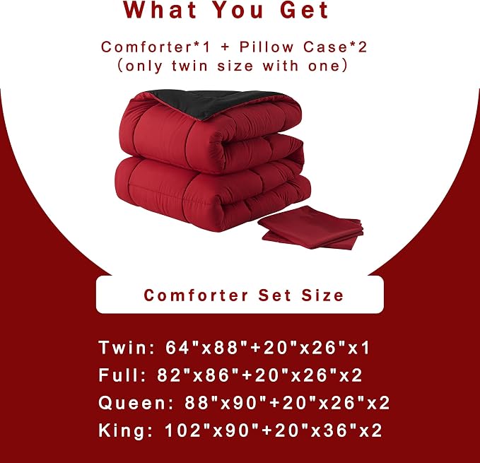 DOWNCOOL Twin Comforter Set -All Season Bedding Comforters Sets - Image 5
