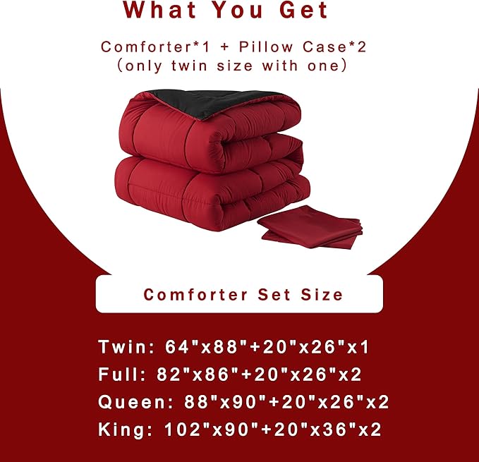 DOWNCOOL King Size Comforter Set -All Season Bedding Comforters Sets - Image 6