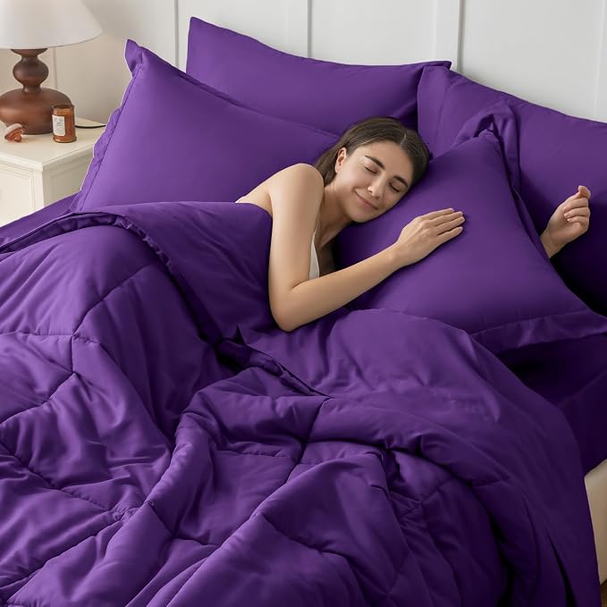 JOLLYVOGUE King Comforter Set, Ultra-Soft Bed in a Bag King Size 7 Pieces - Image 6