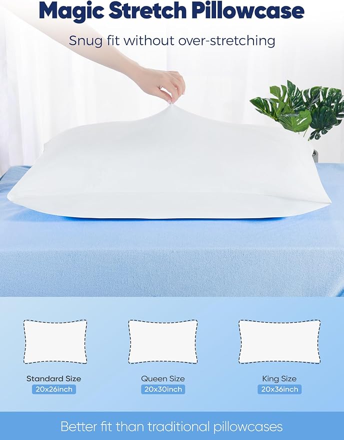 Avolare Cooling Pillow Cases King Size 2 Pack, Arc-Chill 3.0 Cooling Pillowcases - Image 7