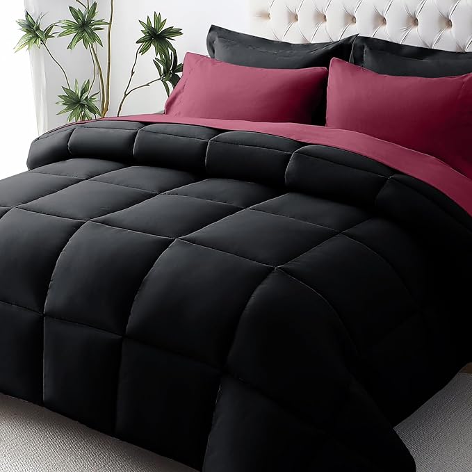 JOLLYVOGUE California King Comforter Set, Ultra-Soft Bed in a Bag Cal King Size by JOLLYVOGUE